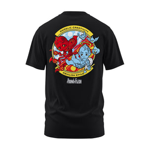 A Pound of Flesh Angel & Devil Black Tee - Painful Pleasures