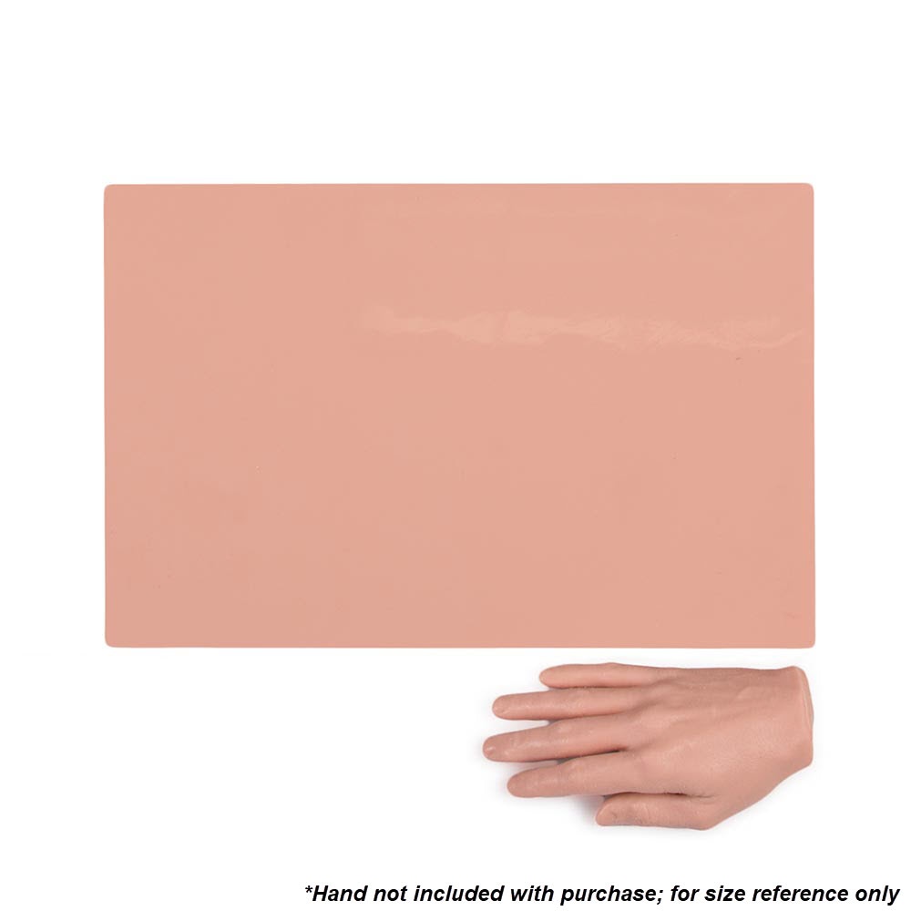 A Pound of Flesh Tattooable Synthetic Canvas — 8mm versus 3mm Comparison 2 — Pink Tone