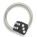 14g 1/2" Dice Captive Bead Ring - Price Per 10 - Painful Pleasures
