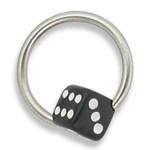 14g 1/2" Dice Captive Bead Ring - Price Per 10