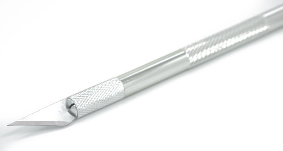 Knurled Aluminum Handle for Blades