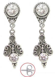 Fleur de Bali Sterling Silver Fashion Earrings