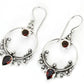 Bali Frame Indonesian Style Sterling Silver Earrings French Hook
