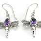 Dragonfly French Hook Bali Sterling Silver Earrings