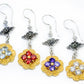 Flower n Flower Bali GOLD and Silver - Indonesian French Hook Earrings Colors