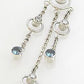 14g 7/16" Triple Orbital Dangle Sterling Silver Bali Belly Button Ring