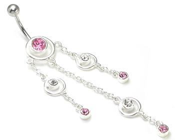 Triple Orbital Bali Navel Ring