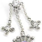14g 7/16" Bali Fan Sterling Silver Belly Button Ring