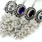 Bali TARTS - Indonesian Style Sterling Silver Earrings French Hook Colors