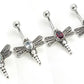 Dragonfly Bali Indonesian Fine Belly Button Ring