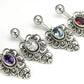 5 Hearts Indonesian Belly Button Ring Colors