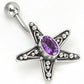 14g 7/16" Sea Star Indonesian Wholesale Belly Rings