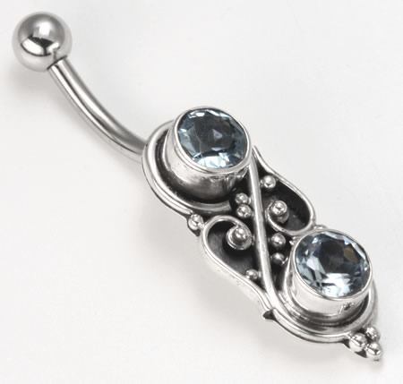 14g 7/16" Majestic Indonesian Pierced Belly Rings