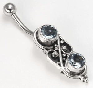 14g 7/16" Majestic Indonesian Pierced Belly Rings - Painful Pleasures