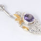 14g 7/16" Gold Plated Merpati Indonesian Belly Button Ring
