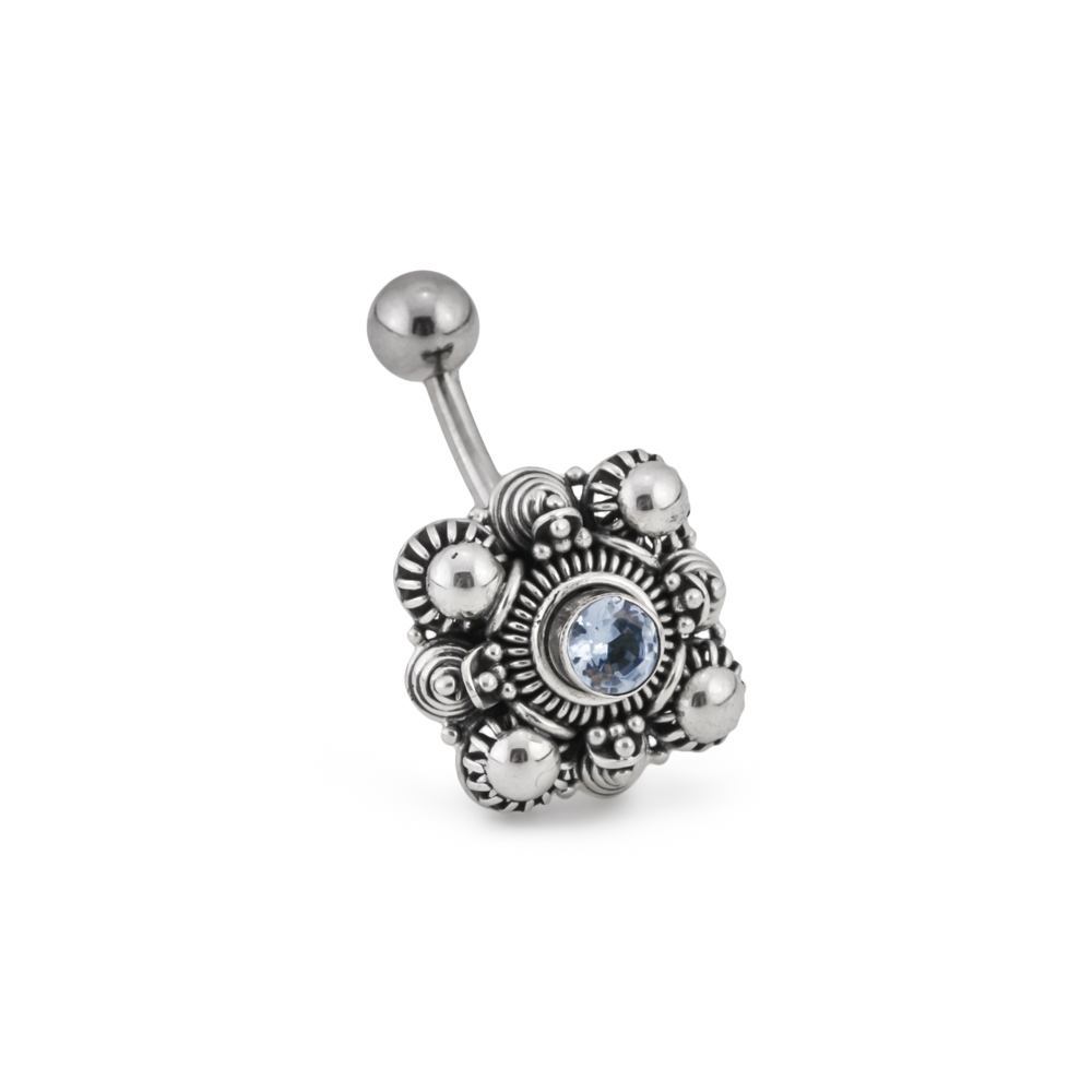 14g 7/16" Cluster Indonesian Wholesale Navel Ring