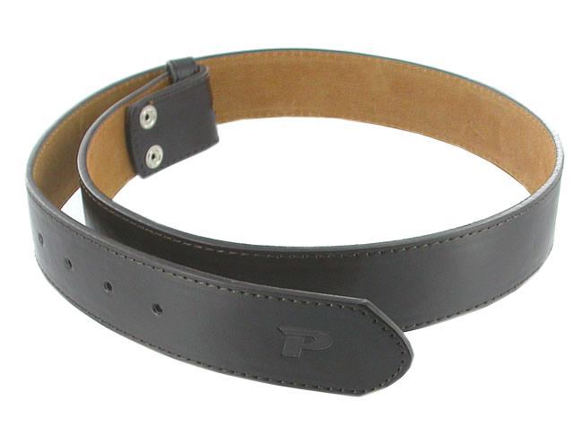 Genuine Leather Buckle Belt - Brown