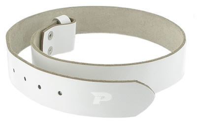 Premium Leather Buckle Belt - White