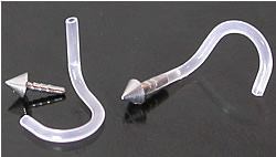 18g BioPlastic Nose Screw Stem with Bio Steel CONE