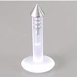16g 5/16" Bioplastic Labret with 2.3mm Bioplastic Cone - Painful Pleasures
