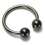 10g Internal Blackout Steel Circular Barbell — Price Per 1 - Painful Pleasures