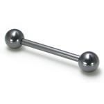 16g Externally Threaded PVD Black Titanium Straight Barbell — Price Per 1 - Painful Pleasures