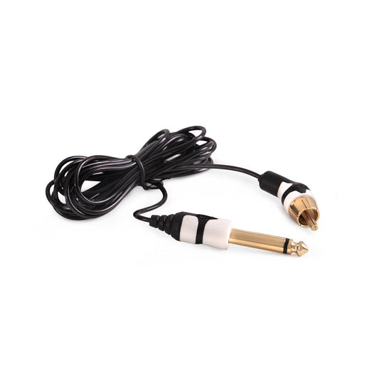 Peak Ultra 45º Angle RCA Cord — 6.5’ Black/White — Price Per 1