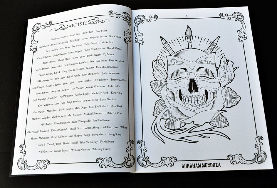 The Coloring Book Project: A Collection by 100 Artists from around the World — Page Sample 1