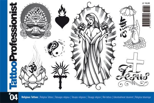 Tattoo Professionist #04 — Religious Symbols — Softcover Book