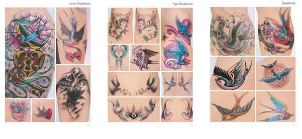 Tattoo Photos Book #3 — Butterflies and Sparrow — Softcover Book — Page Sample 2