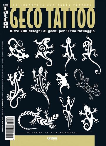 Tattoo Book of Gecko — Lizard Tattoos — Softcover Book