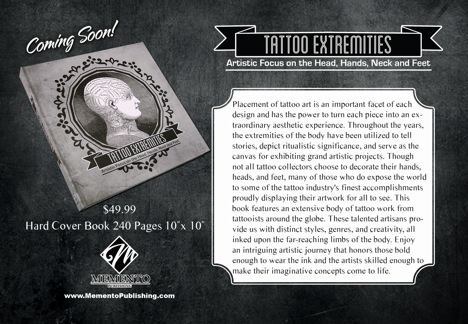 Tattoo Extremities: Artistic Focus on the Head, Hands, Neck and Feet - Book