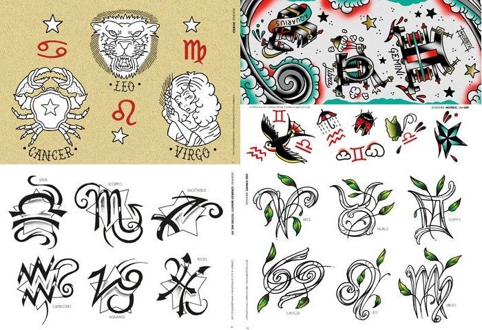 Tattoo Professionist Book # 13 - All About Zodiac Symbols