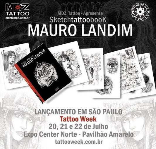 Mauro Landim Sketch Tattoo Book from Brazil