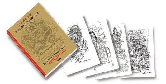 Mauro Dominguez Orientais Sketch Tattoo Book from Brazil
