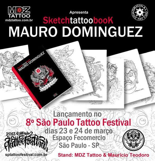 Mauro Dominguez Sketch Tattoo Book from Brazil