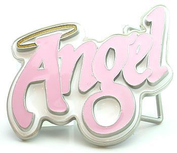 Angel Pink/White Belt Buckle