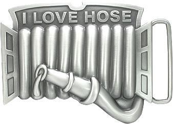 I love hose Funny Belt Buckle
