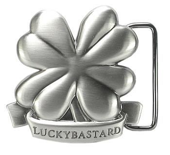 Shamrock Lucky Bastard Belt Buckle