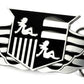 Mudflap Crest with Wings Bottle Buckle Opener - Belt Buckles