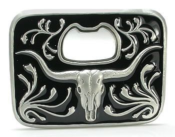 Longhorn Bottle Opener Belt Buckle - Wholesale Prices