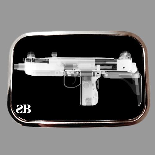 White UZI X-Ray - Belt Buckle SteadFast