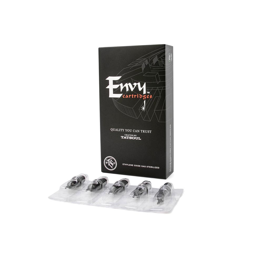 Envy Standard Cartridge Tattoo Needles — Back of Box