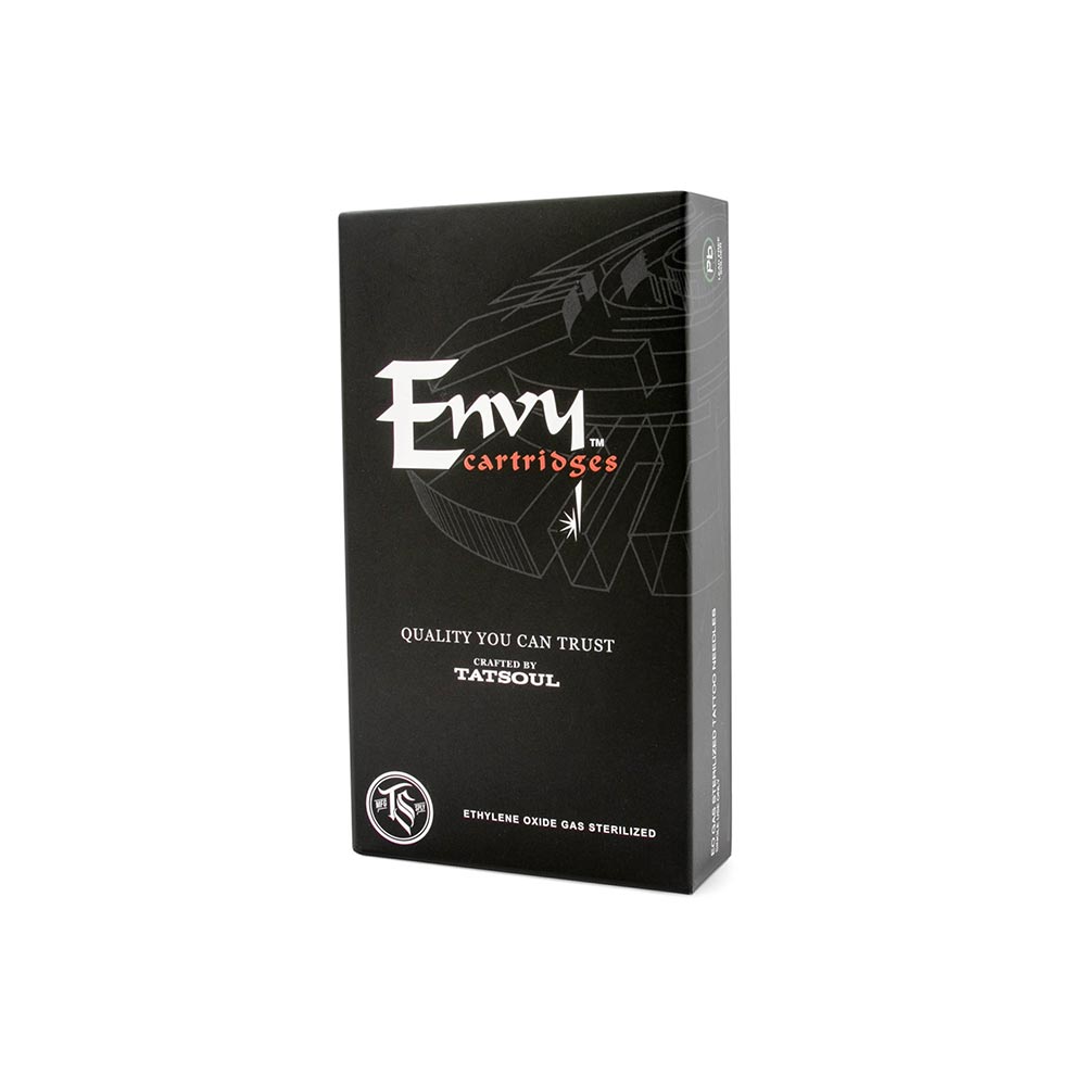 Envy Standard Cartridge Tattoo Needles — Box of 10