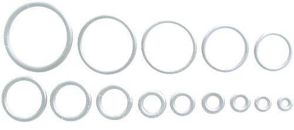 18g-1" Spare O-Rings- Clear- Sizes