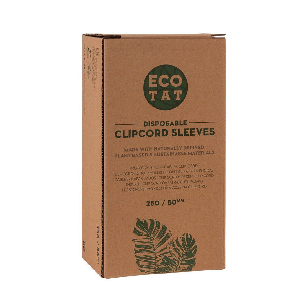 ECOTAT Clip Cord Sleeve Covers - 2" x 31.5" - 250/bx