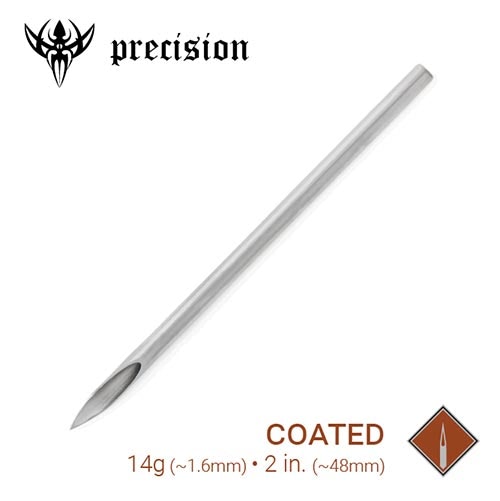 14g Sterilized 2" Coated Piercing Needle