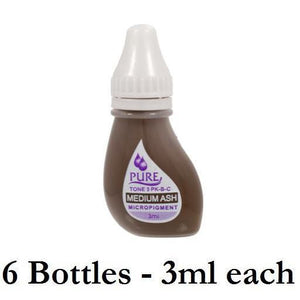 Medium Ash — BioTouch Pure Single Use Pigment — Permanent Makeup Ink - Painful Pleasures