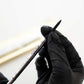 Tina Davies Skinny Silk Pencil — Black