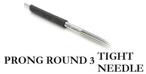 Cosmetic Tattoo Needles — Prompt Round Style 3 Tight — Box of 100 - Painful Pleasures